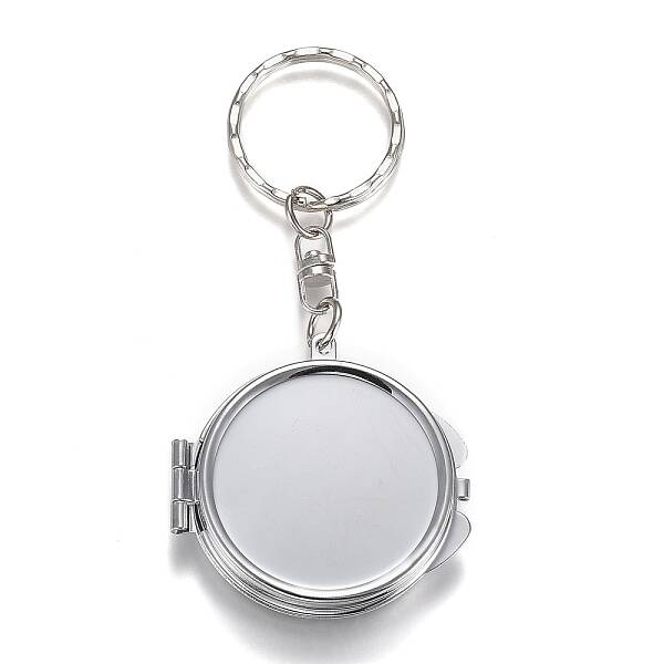 Iron Folding Mirror Keychain