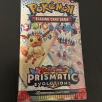 Pokemon prismatic evolutions booster pack rip and ship cards