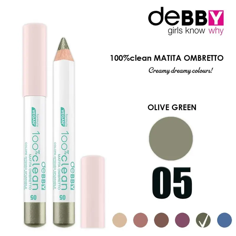 Debby 100% Jumbo Eyeshadow Clean 05 Olive Green