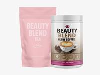 BUNDLE COFFEE AND TEA Glow Coffee with Collagen and Biotin for Healthier Skin and Hair AND TEA- Healthcare, Edible Colagen Su...