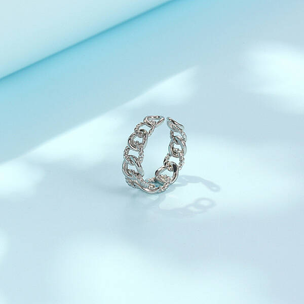Non-Tarnish Stainless Steel Open Cuff Finger Ring