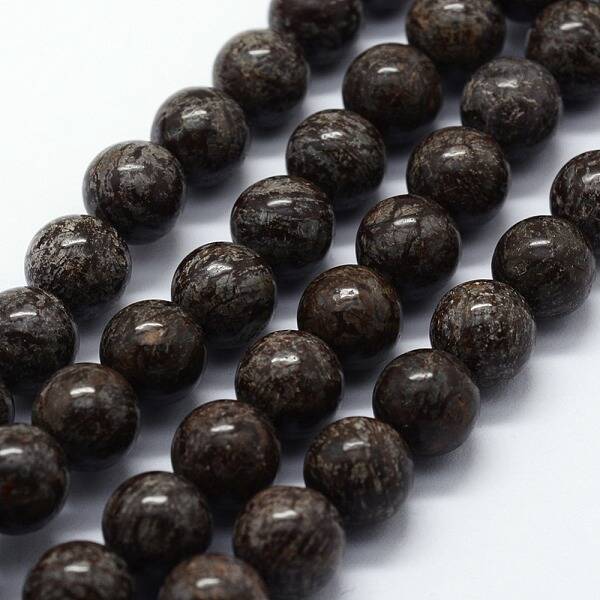 Natural Snowflake Obsidian Beads Strands