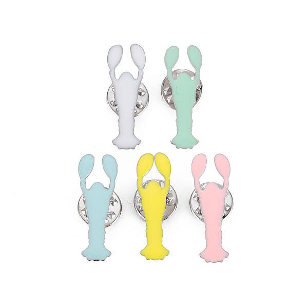 Cute Shrimp Enamel Pin