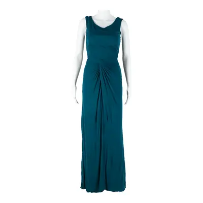 ISSA Womens Maxi Dress Blue Viscose Sleeveless Long UK 6