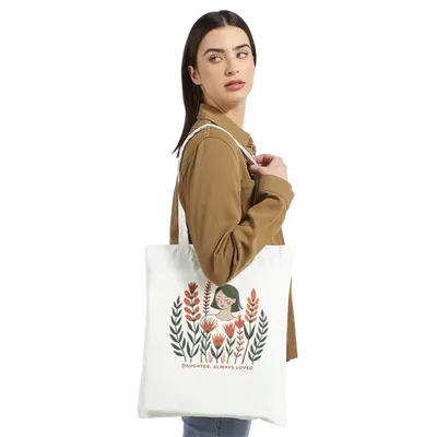 Daughter, Always Loved - Heartfelt Tote Bag for Her