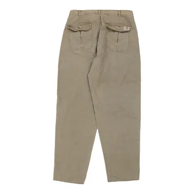 Carhartt Trousers - 37W 32L Beige Cotton
