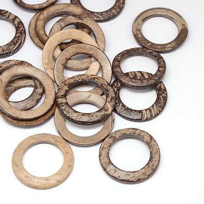 Wood Jewelry Findings Coconut Linking Rings