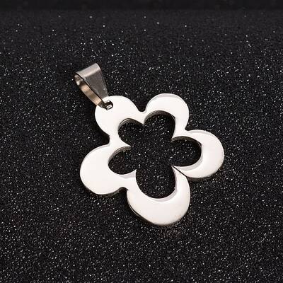 Tarnish Resistant 201 Stainless Steel Flower Pendants