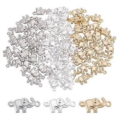 60Pcs 3 Colors Brass Links Connectors