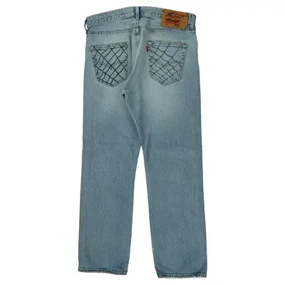 501 Levis Jeans - 32W 30L Blue Cotton