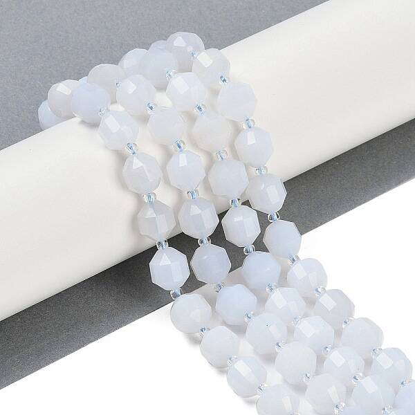 Natural Blue Chalcedony Beads Strands