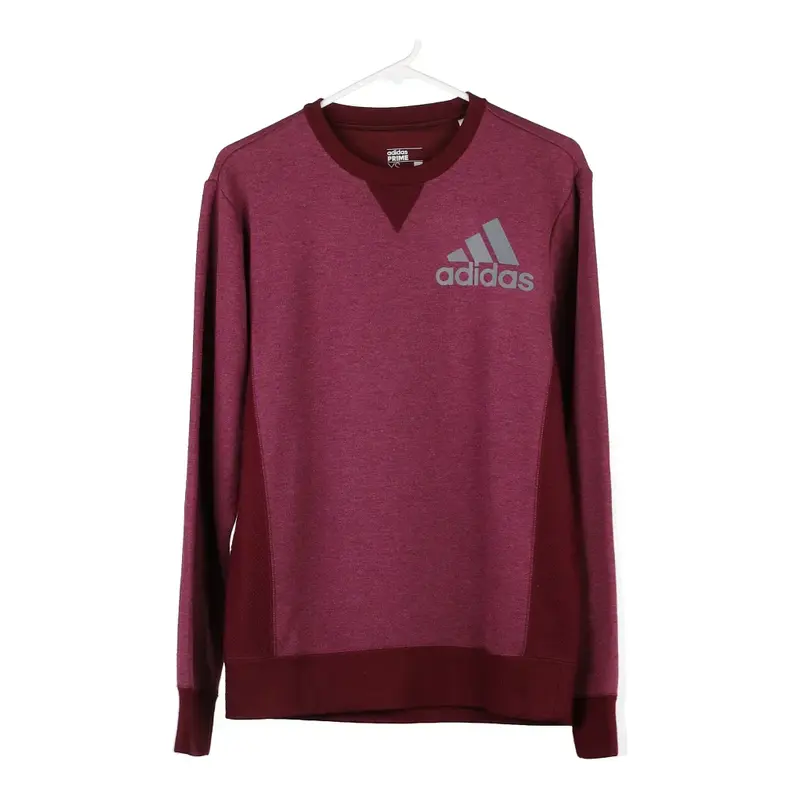 Adidas Sweatshirt - XS Burgundy Cotton