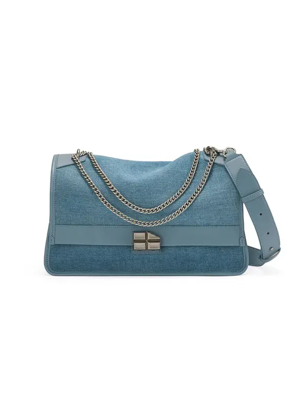 Smting crossbody canvas flap bag