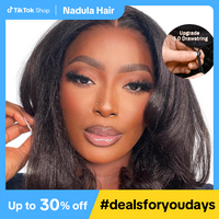 【Upgraded】Nadula Yaki/Silk Straight Put On & Go Human Hair Glueless Wig With Drawstring Bob Style 13x4 7x5 Pre-Cut Lace &...