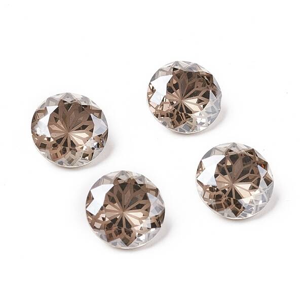 K9 Glass Rhinestone Pointed Back Cabochons