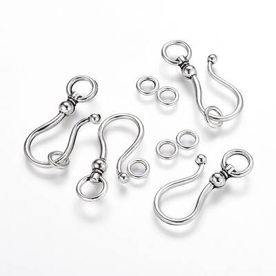 Tibetan Style Alloy S Hook Clasps