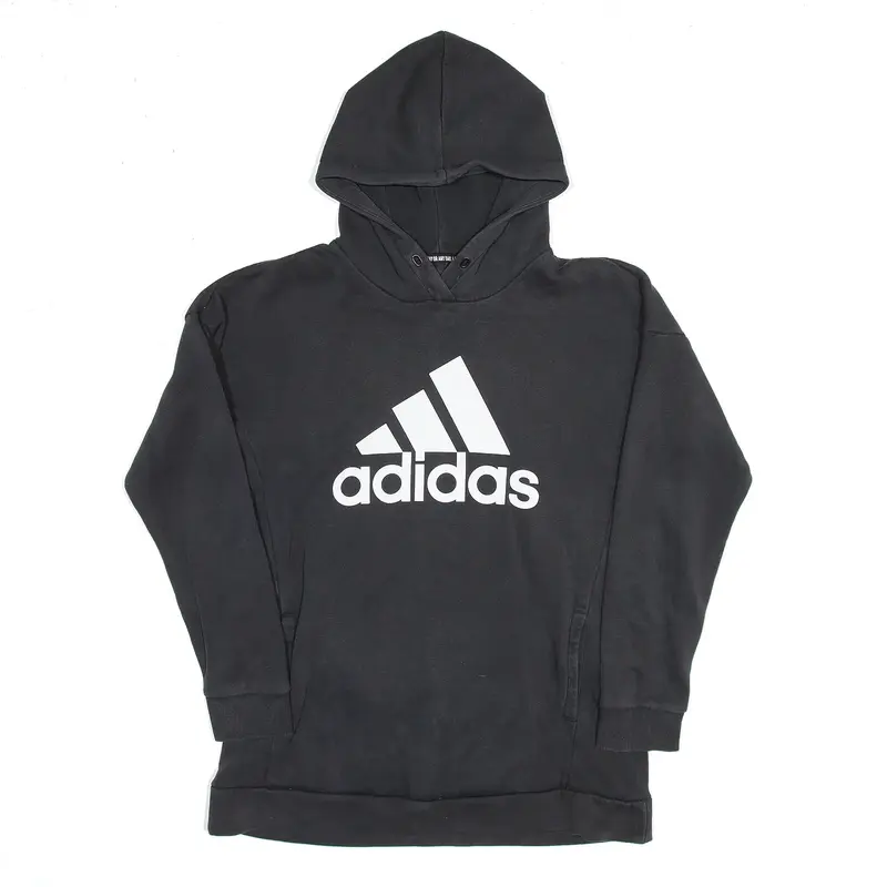 ADIDAS Sports Black Pullover Hoodie Womens S