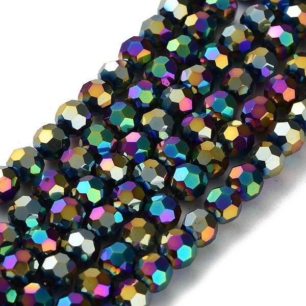 Electroplate Glass Bead Strands