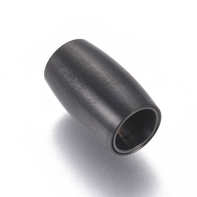 304 Stainless Steel Magnetic Clasps with Glue-in Ends