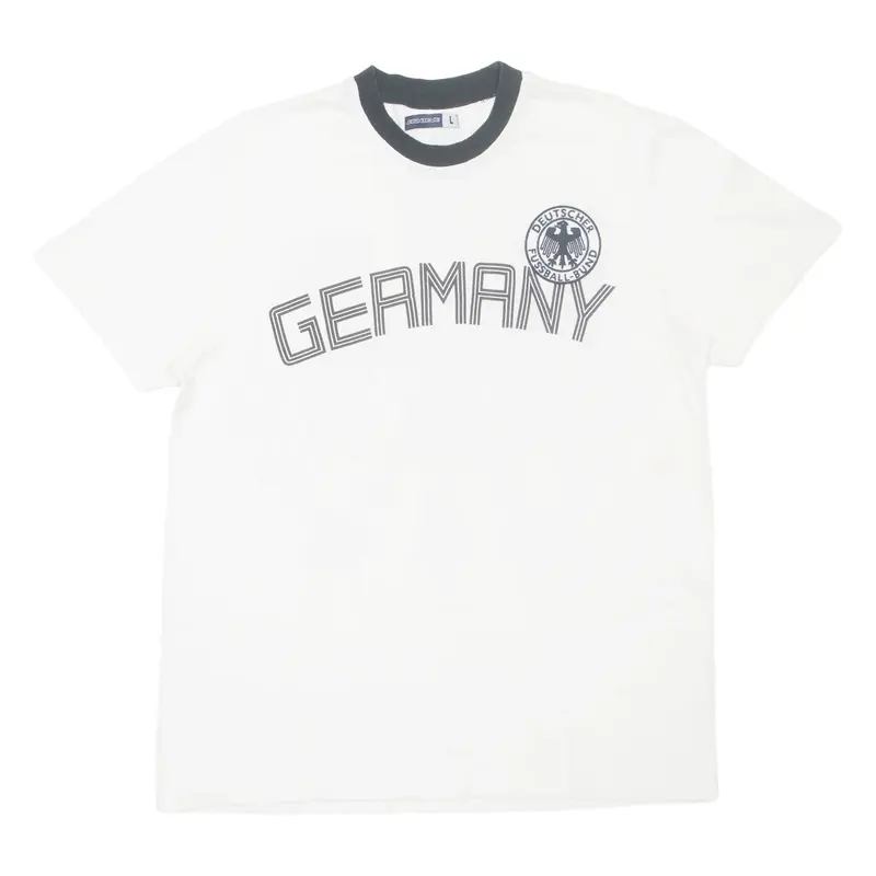 FISHBONE Germany FC Mens Football Shirt T-Shirt White L