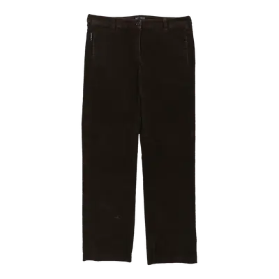 Armani Jeans Cord Trousers - 34W UK 12 Brown Cotton