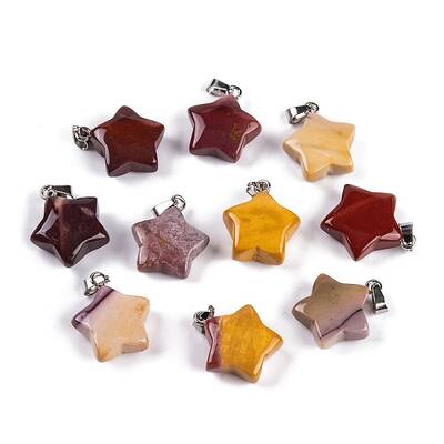 Natural Mookaite Pendants