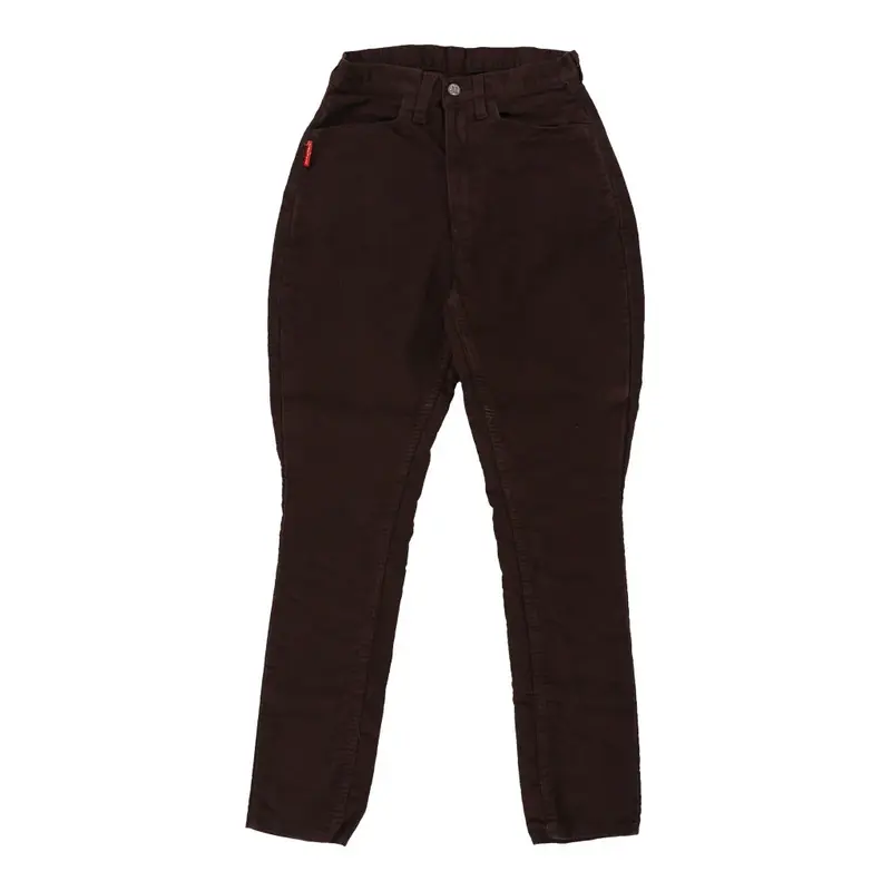 Manhattan Jeans - 25W UK 6 Brown Cotton
