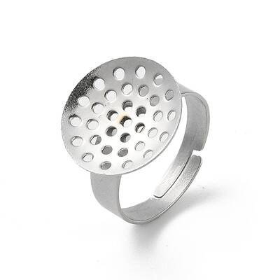 Non-Tarnish 304 Stainless Steel Sieve Ring Settings