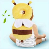 Cute Bee Design Baby Headrest Pillow, Breathable Baby Headrest Protective Pad, Baby Walking Headrest Pillow, Baby Travel Esse...
