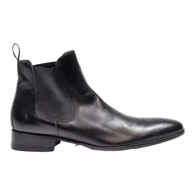 WESTBURY Chelsea Boots Black Leather Womens UK 8