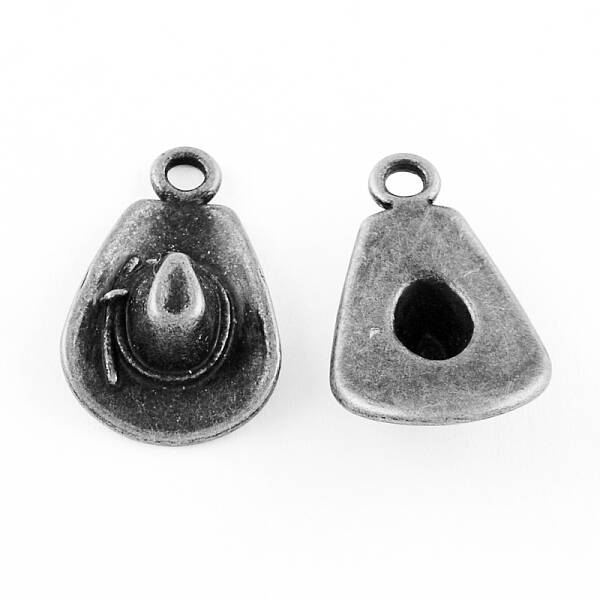 Cowboy Hat Tibetan Style Alloy Pendants