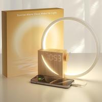 Vivilumens Idea Gift, Dimmable Sunrise Digital Alarm Clock with White Noise, USB Port For iPhone, 10 Ringtones for Heavy Slee...