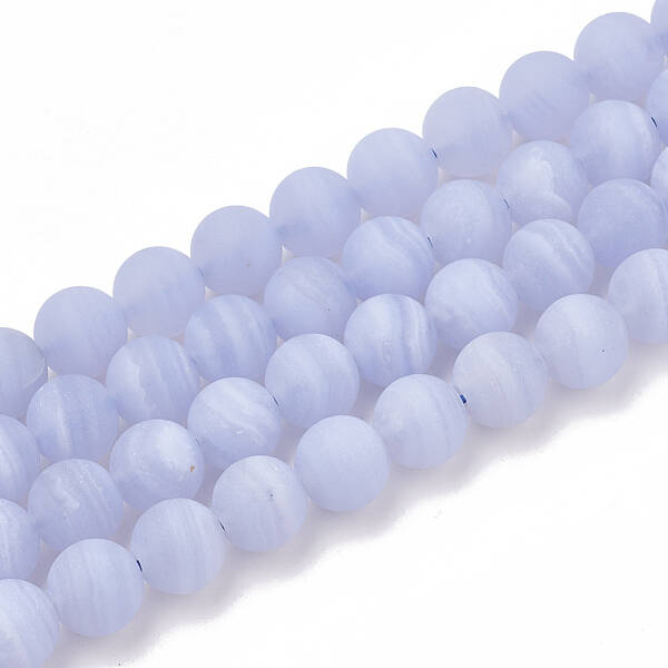 Natural Blue Lace Agate Beads Strands