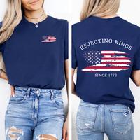 Rejecting Kings Since 1776 Protest Shirt, Pro Democracy Shirt, Anti Authoritarianism TShirt, Anti Maga Tee, Anti Trump Shirt