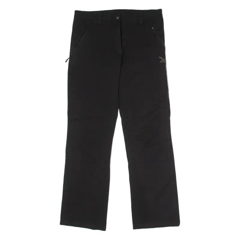 SALEWA Outdoor Womens Trousers Black Regular Straight W33 L31