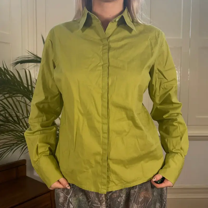 Conbipel Shirt - Large Green Cotton