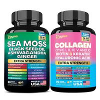 Radiant Wellness Bundle - Zoyava Sea Moss & Collagen Multivitamin Power Duo, All-in-One Supplement with Extra Strength Ingred...