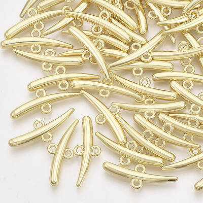 Alloy  2-Loop Link Pendants
