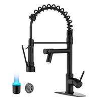 FORIOUS Commercial Kitchen Faucets with Sprayer Contemporary Kitchen Sink Faucet, , Stainless Steel Pull Down Sink Faucets wi...