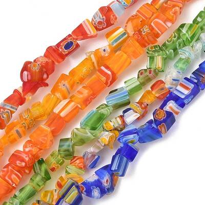 Handmade Millefiori Lampwork Beads Strands