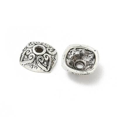 Tibetan Style Alloy Bead Caps
