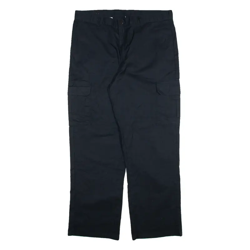 DICKIES Cargo Mens Trousers Black Relaxed Straight W38 L32
