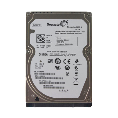 0FC63Y Dell 80GB 7200RPM SATA 3Gb/s 16MB Cache 2.5-Inch Hard Drive