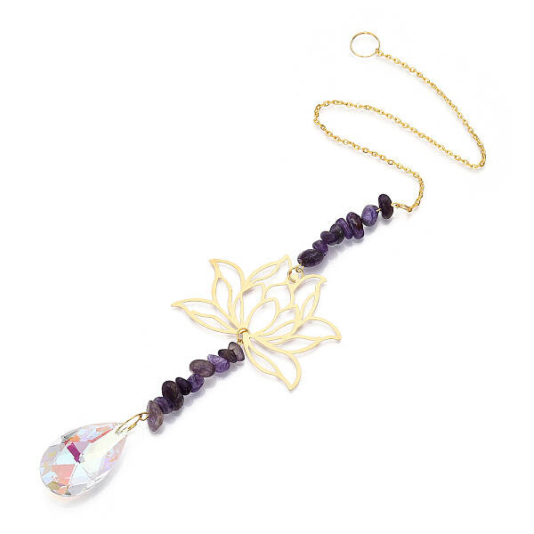 K9 Glass Teardrop Pendant Decoration