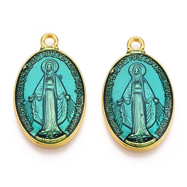 Brass Enamel Pendants