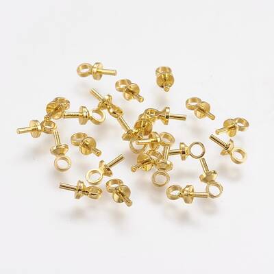 Brass Peg Bails Pendants