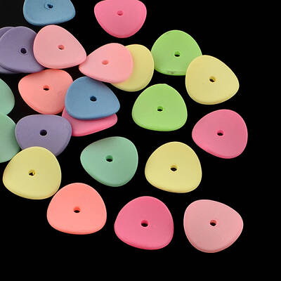 Spray Painted Fluorescent Acrylic Beads
