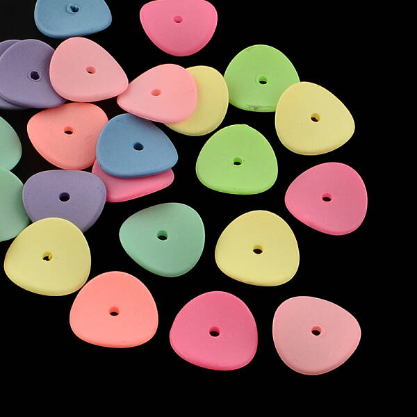 Spray Painted Fluorescent Acrylic Beads