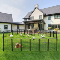 【On Sale】 Yaheetech Dog Playpen 6/8/12/16 Panels Metal Pet Playpen, Outdoor Indoor Dog Exercise Barrier Fence, 24/32/40/4...