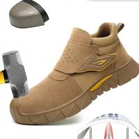 Men's Work Safety Shoes, Anti-Puncture, Anti-Crush, Outdoor Work Safety Boots, Industrial And Construction Safety Protective ...